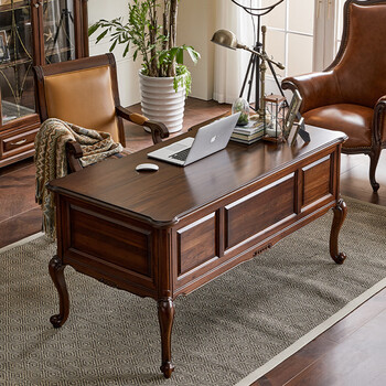 6m书房家具写字台办公桌 书桌不含书椅