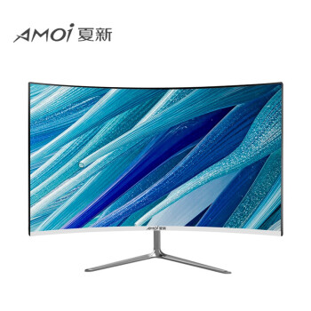 夏新amoi2426英寸电脑显示器144hz游戏办公液晶屏2k曲面电竞高清带鱼