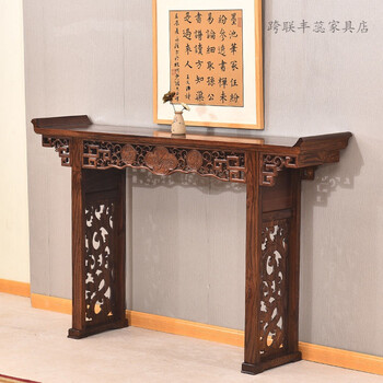 中堂六件套16米中堂六件套农村堂屋四件套组合供桌古典榆木神台条案16