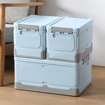 家用可折叠书箱收纳箱学生教室装书本收纳盒神器塑料放书储物箱子书籍