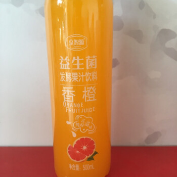 大瓶益生菌乳酸菌飲料整箱水蜜桃百香果果汁飲料香橙口味500毫升一箱