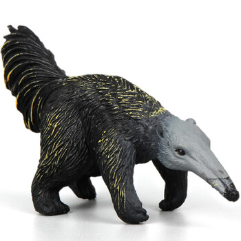 仿真动物模型儿童玩具摆件动物园认知小北极熊犀牛河马 食蚁兽