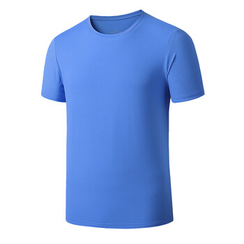 t恤运动休闲速干衣健身跑步男冰丝短袖以纯李宁耐克官方天蓝色m
