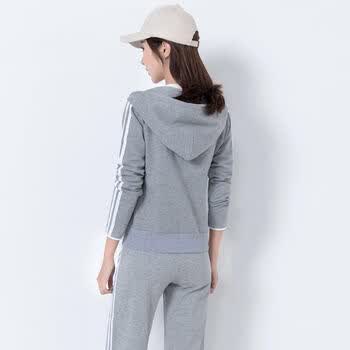 鸿星尔克舒适同类型休闲运动服套装新款春秋女韩版时尚宽松显瘦跑步
