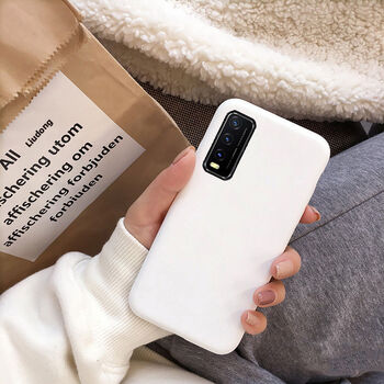 欣迪斯vivoy30手机套活力版男女生可爱纯色v2066a手机套情侣y30外壳