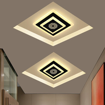 晶蕾led菱形过道灯走廊灯简约现代玄关灯阳台灯门厅入户创意吸顶灯具