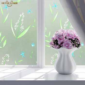 窗帘膜家用磨砂贴膜窗户贴纸遮光卧室玻璃纸透光不透明窗花贴窗贴藕色