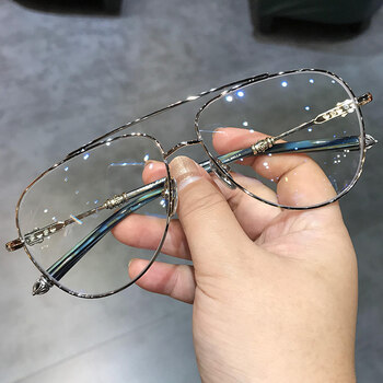 框时尚男女大框大脸加宽可配眼镜架防蓝光变色防蓝光装饰 镜框bell