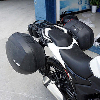 适用于豪爵 dr160 dr150 边箱夏德边箱架侧箱hj150-后备箱dr160s边箱