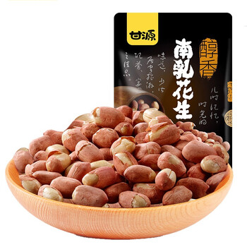 甘源花生炒货特产啤酒伴侣熟花生看球下酒菜零食南乳花生500g