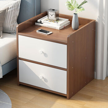 众豪床头柜简约现代拼色家用卧室收纳储物柜多功能省空间床边柜子经济