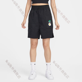 耐克nikenike耐克nikesportswear女子机能风梭织短裤hj9424010黑xs