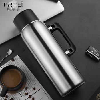 保温杯男大容量茶水分离泡茶杯便携带滤网壶316不锈钢杯子钢本色2000