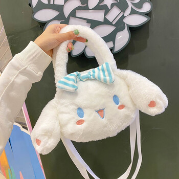 伊佧布宛桐玉桂狗毛绒包包女2022新款日系洛丽塔大耳狗可爱少女手提斜