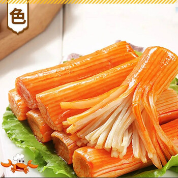 手撕蟹柳蟹柳棒香辣蟹棒即食海鲜熟食蟹肉棒网红零食休闲食品批发混合