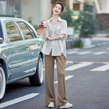 服饰内衣>女装>定制女装>零度e族>零度e族套装女2024年夏季上新韩版