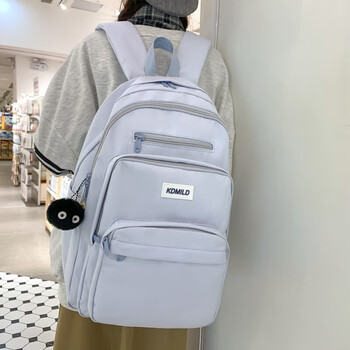 领头鸟书包女大学生韩国大容量多层设计高中学生初中学生校园双肩包女