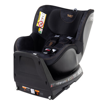 宝得适(britax)安全座椅isize双面骑士plus04岁360旋转汽车用 夜影黑