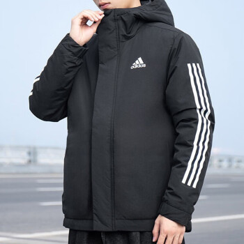 阿迪达斯（adidas） 棉服男装2023冬季新款运动休闲防风外套加厚保暖夹克棉衣IP2537 IP2537 热销经典黑 S 175/92A