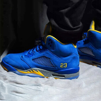 jordan 5 aj5兰尼复古球鞋 cd2720-400 水晶底轻微发黄 ci3287-400 36