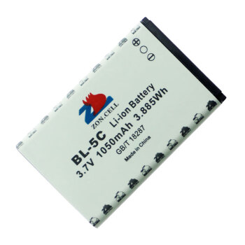 中顺芯 铝壳锂离子电池3.7V 1050mAh BL-5C手机学习机音箱便携设备专用 1050mAh