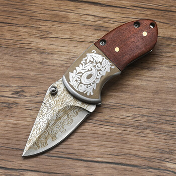 云舵 折小刀锋利高硬度迷你家用折叠便携式削皮刀锋利高硬度高档小刀