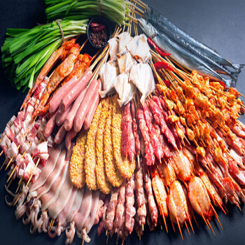 鲜档桃西村半成品团建烧烤食材套餐腌制烧烤串串食材新鲜4-100人团建