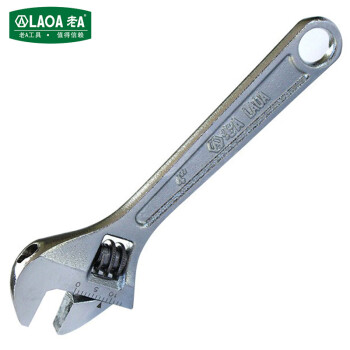 老A（LAOA）LA312104 活动扳手光柄活络扳手活开口扳手4英寸103mm