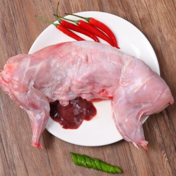 兔肉鲜兔肉现杀新鲜家养兔肉整只现杀兔子肉鲜兔肉冷冻去头带心肝肾23