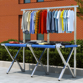 江升地摊架子摆货架便携折叠摆摊地摊桌子摊位地推神器夜市移动摆摊