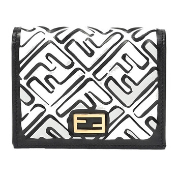 节日礼物fendi芬迪女包钱包时尚短款钱夹白色8m0420ad62f0xcz