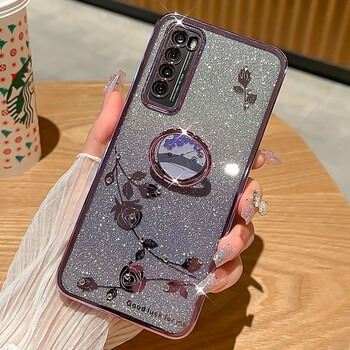 适用华为nova7手机壳nova7pro曲屏新款女时尚华为nova7se网红轻奢紫色