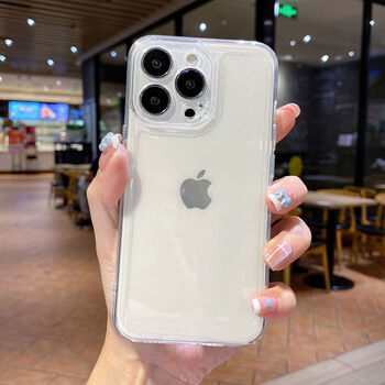 太空透明手机壳适用苹果14pro全包精孔iphone8p防摔软壳保护tpu套
