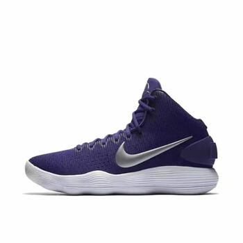 纯原hd2017高帮实战篮球鞋 hyperdunk2017高帮 react科技 紫色 电光紫