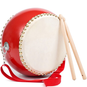 美乐大师 鼓儿童鼓大鼓小鼓锣鼓打鼓牛皮鼓堂鼓乐器小孩鼓战鼓10寸my