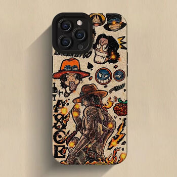 海贼王苹果14promax手机壳iphone13全包12promax卡通11软xr动漫8p pa