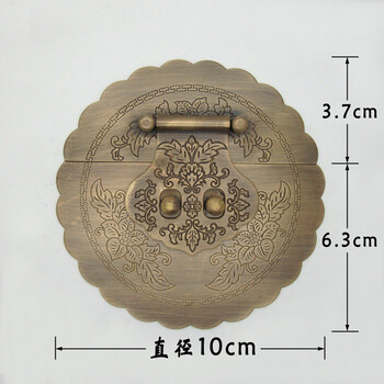 樟木箱铜配件中式仿古铜合页樟木箱箱包五金铜配件老式箱扣锁扣铜拉手