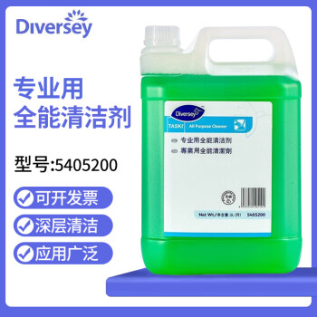 Diversey泰华施 5405200 专业用多用途清洁剂 桌面地板墙面瓷砖去污除垢剂多用途清洗液 5L/桶