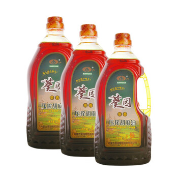 内蒙古葵园胡麻油25l桶装亚麻籽油食用油巴彦淖尔河套纯胡油