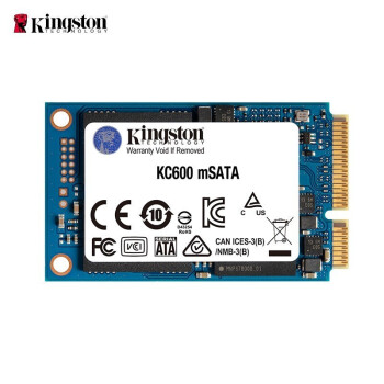 金士顿(Kingston) 256GB SSD固态硬盘 mSATA接口 KC600系列 适用笔记本台式机工控机