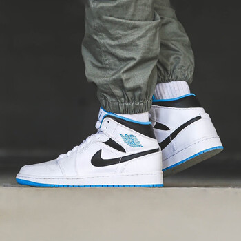 1 aj1 高帮休闲轻便耐磨运动篮球鞋555088-800 554724-141 激光蓝 44