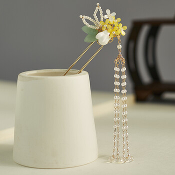 华花弥(huahuami)中秋节桂花兔子发簪汉服流苏步摇头饰古风配饰女古装