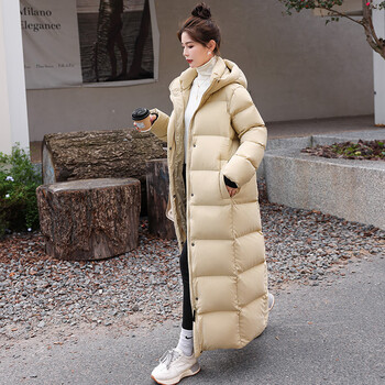 雅鹿长款羽绒服女过膝到脚踝2023新款冬装95白鸭绒超长加厚东北外套男