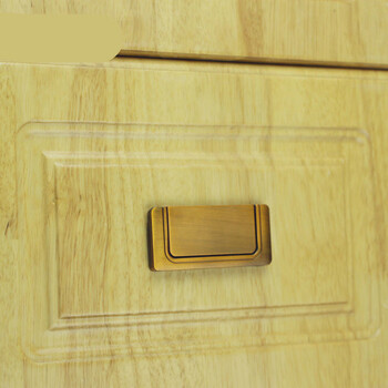 简约柜门哑黑色翻盖明装平板小拉手家居衣柜抽屉把手四色黄古铜色