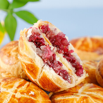 三只松鼠馋小生木糖醇鲜花饼云南特产无糖精食品零食糕点小吃木糖醇