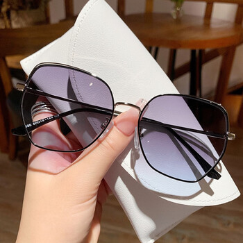 帕森纳pasenna2023新款跨境海洋片太阳镜户外旅游街拍墨镜防zi外线银