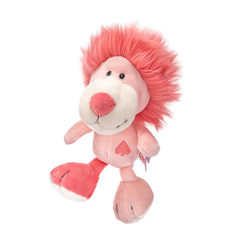 nici德国毛绒玩具粉狮子猴兔大象儿童生日礼物仔少女心可爱玩偶粉色
