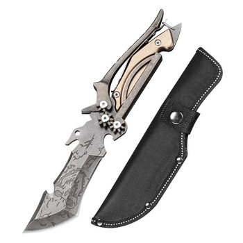 尼泊尔军刃弯刀匕手长款防身具防身长款车载荒野求生小刀开刃锋利随身