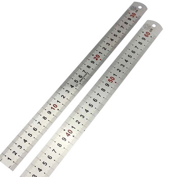 钢板尺1米加厚不锈钢尺子15/30/50cm厘米尺子1米5钢直尺2米钢铁尺 150