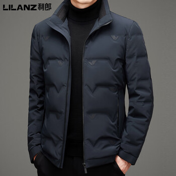皇家利郎lilanz自营官方旗舰店男装羽绒服男短款冬季专柜中青年男士白